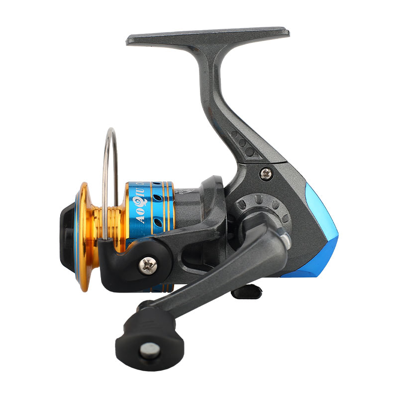 Mini carretéis de pesca giratórios de carretel de metal