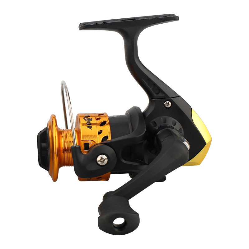 Mini carretéis de roda de pesca no gelo em alto mar