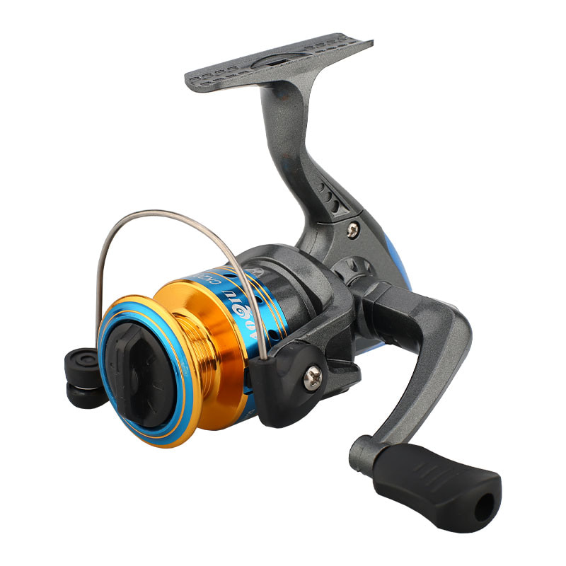 Mini carretéis de pesca giratórios de carretel de metal