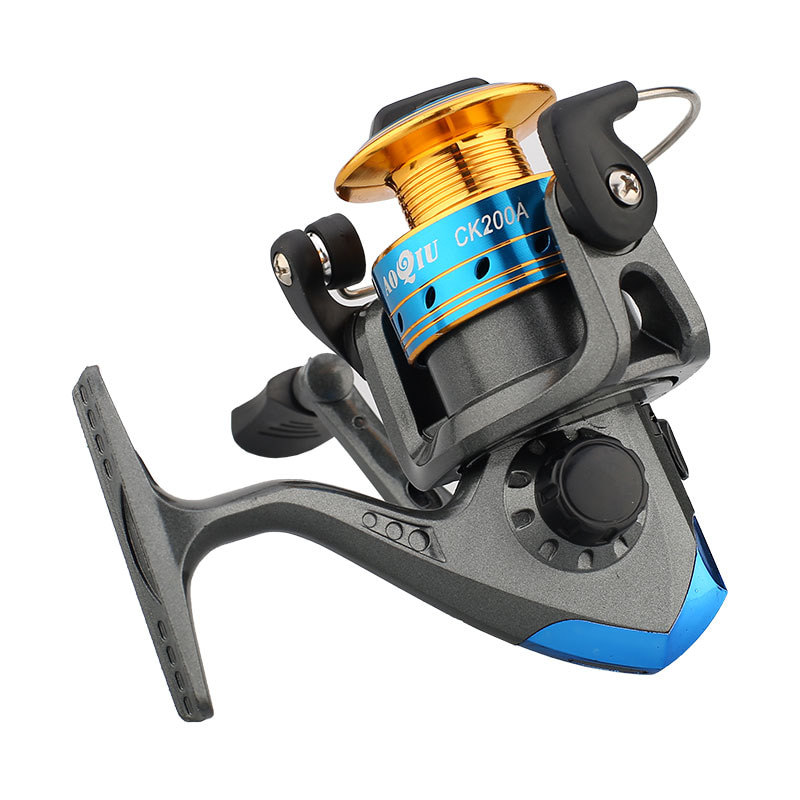Mini carretéis de pesca giratórios de carretel de metal