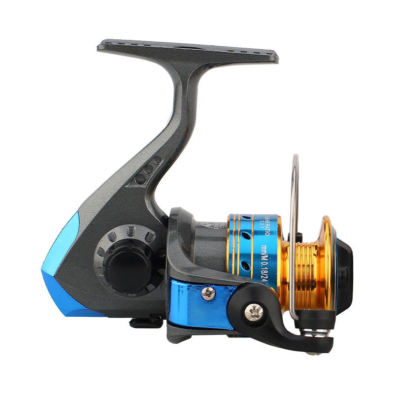 Mini carretéis de pesca giratórios de carretel de metal