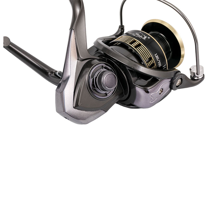 Carretel de metal HQ1000-6000 5 + 1BB para isca de água salgada, carretel de pesca giratório