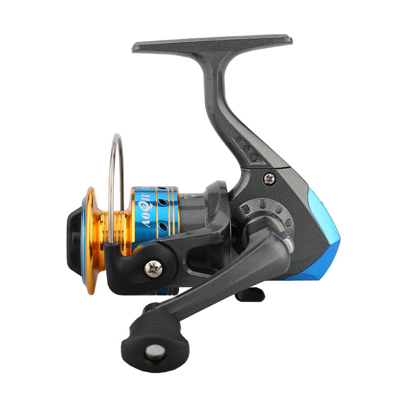 Mini carretéis de pesca giratórios de carretel de metal