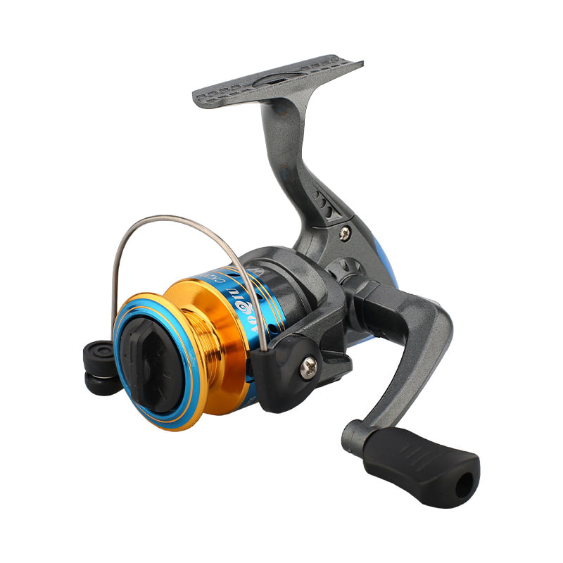 Mini carretéis de pesca giratórios de carretel de metal