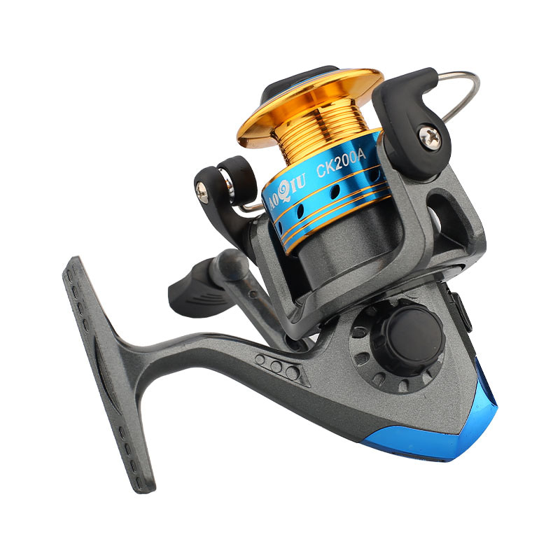 Mini carretéis de pesca giratórios de carretel de metal