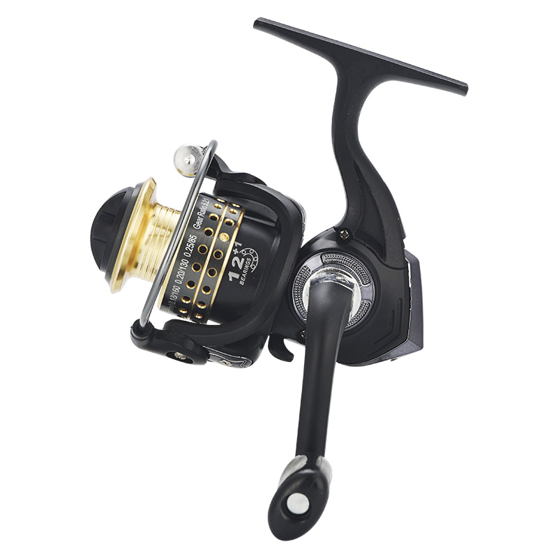 Mini carretéis de pesca no gelo para fundição de isca de metal 9 + 1BB