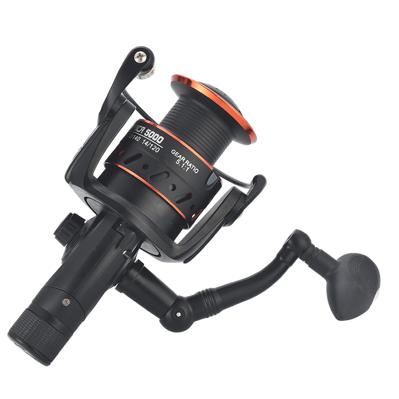 carretel de pesca giratório para fundição de isca de metal