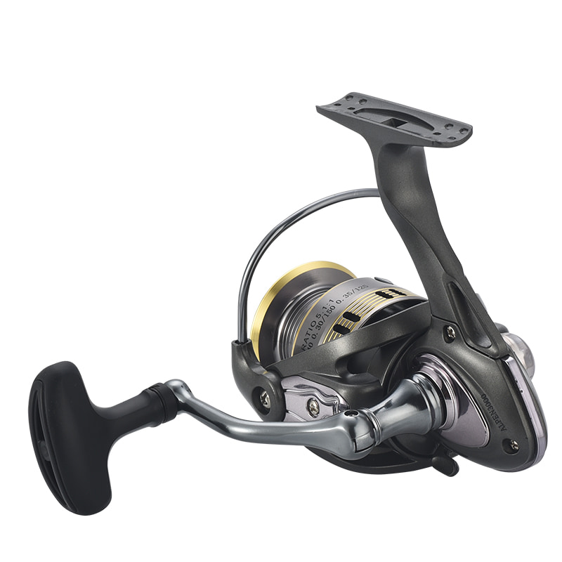 Carretel de metal 5 + 1bb cnc com cabo de parafuso, carretel de pesca giratório, carretel de pesca marítima, fundição de isca, carretel de pesca giratório