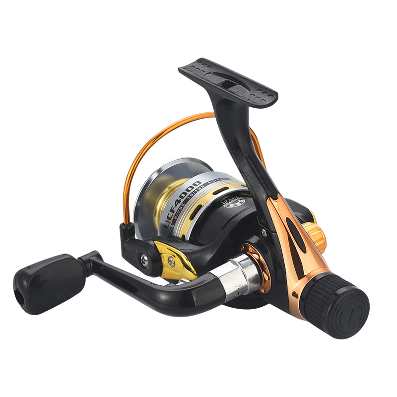 carretel de metal, freio traseiro, carretel de pesca