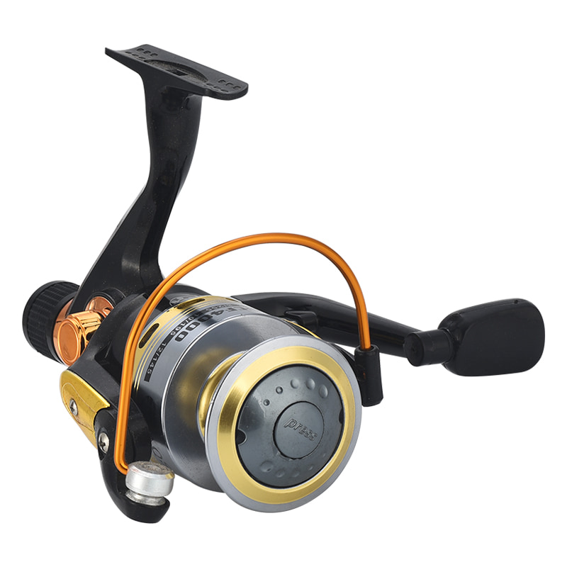 carretel de metal, freio traseiro, carretel de pesca
