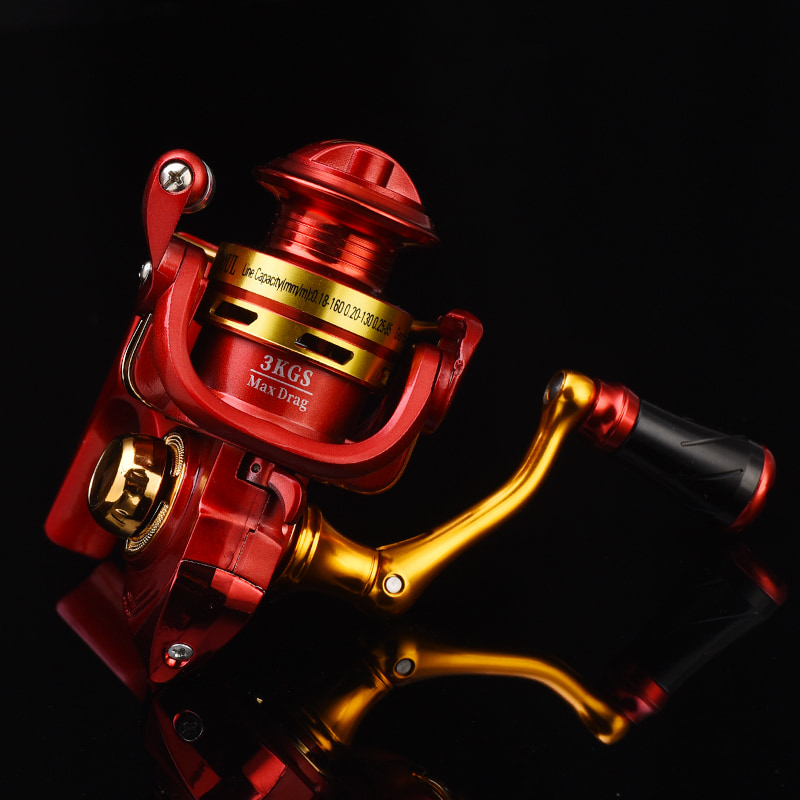 Carretel de fundição de isca de metal completo cnc, carretel de pesca em água salgada profunda, roda de pesca no gelo, mini carretilhas giratórias